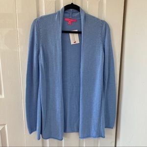 Lilly Pulitzer blue open cardigan size Small